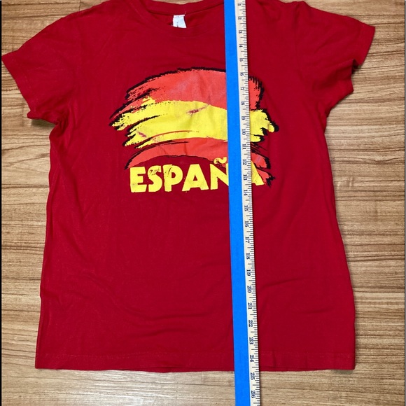 ESPAÑA🇪🇸 Red Men’s T-Shirt Small Crew Neck Tees - Picture 4 of 8
